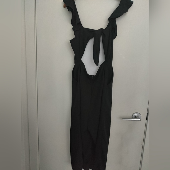 Black Summer Jumpsuit Women Size M - Picture 2 of 3